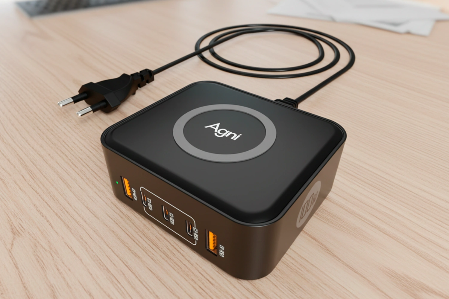 зарядная станция с GaN зарядкой Agni