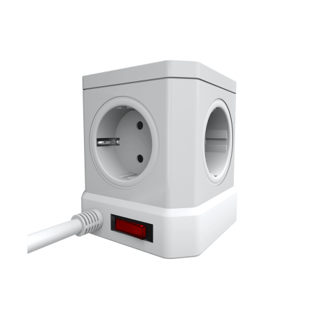 Сетевой фильтр башня 5 розеток, 5 метров, 3 USB + 1 Type-C 20 Вт, белый TP-VE4U5E-С