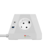 Сетевой фильтр пирамида 5 розеток, 2 метра, 2 USB-A+2 USB-C, белый TP-VH4U5E-PD