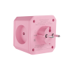 Разветвитель на 3 розетки, 1 USB 18 Вт + 1 Type-C 20 Вт, розовая сакура TP-WJ2U3E