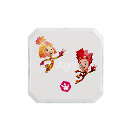 Разветвитель AGNI х Фиксики на 3 розетки, 1 USB 18 Вт + 1 Type-C 20 Вт, белый TP-WJ2U3E-FX