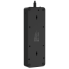 Сетевой фильтр плоский 8 розеток, 2 метра, 2 USB + 1 Type-C 20 Вт, чёрный TP-FS3U8E-PD
