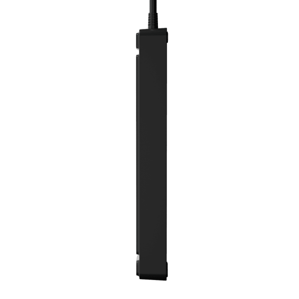 Сетевой фильтр плоский 5 розеток, 2 метра, 2 USB + 1 Type-C 20 Вт, чёрный TP-FS3U5E-PD