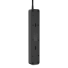 Сетевой фильтр плоский 5 розеток, 3 метра, 2 USB + 1 Type-C 20 Вт, чёрный TP-FS3U5E-PD