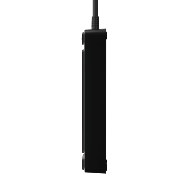 Сетевой фильтр плоский 3 розетки, 5 метров, 2 USB +1 Type-C 20 Вт, чёрный TP-FS3U3E-PD