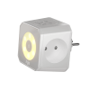 Разветвитель на 3 розетки, ночник, 1 USB 18 Вт + 1 Type-C 20 Вт, серый TP-WJ2U3E-L