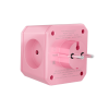 Разветвитель на 3 розетки, 1 USB 18 Вт + 1 Type-C 20 Вт, розовый TP-WJ2U3E