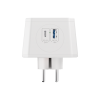 Разветвитель для розетки AGNI х Фиксики на 3 розетки, ночник, 1 USB 18 Вт + 1 Type-C 20 Вт, белый TP-WJ2U3E-L-FX