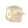 Разветвитель на 3 розетки, ночник, 1 USB 18 Вт + 1 Type-C 20 Вт, слоновая кость TP-WJ2U3E-L