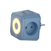 Разветвитель на 3 розетки, ночник, 1 USB 18 Вт + 1 Type-C 20 Вт, синий TP-WJ2U3E-L