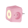 Разветвитель на 3 розетки, ночник, 1 USB 18 Вт + 1 Type-C 20 Вт, розовая сакура TP-WJ2U3E-L