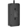 Сетевой фильтр плоский 4 розетки, 3 метра, 3 USB + 1 Type-C 20 Вт, чёрный TP-FS4U4E-PD