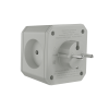 Разветвитель на 3 розетки, ночник, 1 USB 18 Вт + 1 Type-C 20 Вт, серебристо-серый TP-WJ2U3E-L