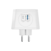 Разветвитель на 3 розетки, ночник, 1 USB 18 Вт + 1 Type-C 20 Вт, белый TP-WJ2U3E-L