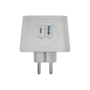 Разветвитель на 3 розетки, 1 USB 18 Вт + 1 Type-C 20 Вт, серый TP-WJ2U3E
