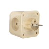 Разветвитель на 3 розетки, ночник, 1 USB 18 Вт + 1 Type-C 20 Вт, слоновая кость TP-WJ2U3E-L