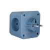 Разветвитель на 3 розетки, 1 USB 18 Вт + 1 Type-C 20 Вт, синий TP-WJ2U3E