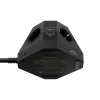 Сетевой фильтр пирамида 5 розеток, 2 метра, 2 USB-A+2 USB-C, чёрный TP-VH4U5E-PD
