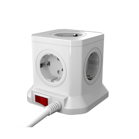 Сетевой фильтр башня 5 розеток, 3 метра, белый TP-VE4U5E 