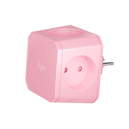 Разветвитель на 4 розетки, розовая сакура TP-WJ4E