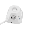Сетевой фильтр пирамида 5 розеток, 2 метра, 2 USB-A+2 USB-C, белый TP-VH4U5E-PD